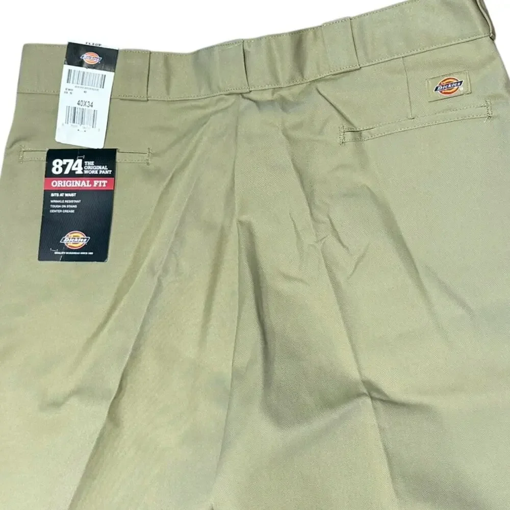 Dickies 874 Original Fit Men's 40 x 34 Tan Work Pants NWT